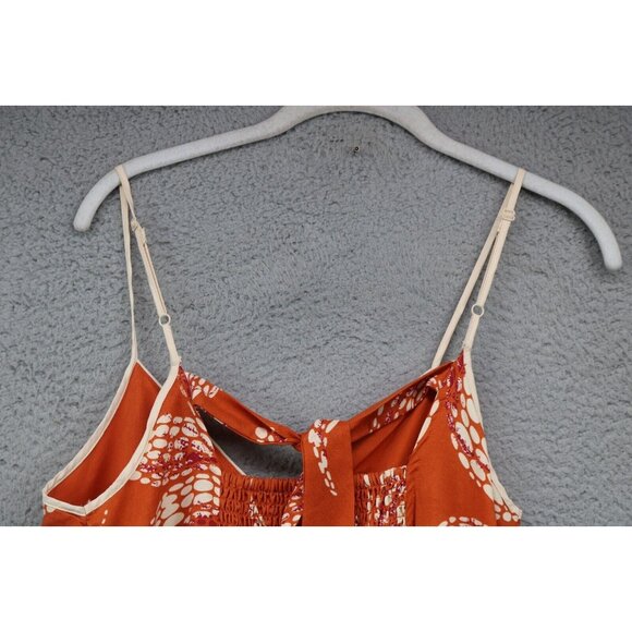 Band of the Free Empire Waist Wrap Midi Dress-Size Medium-Straps-Smocked-Beachy - Picture 13 of 14